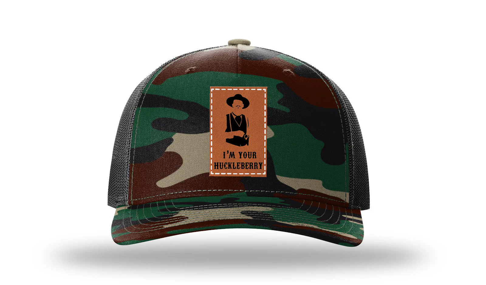 I'm Your Huckleberry Leather Patch Richardson 112PFP Hat - Image 6
