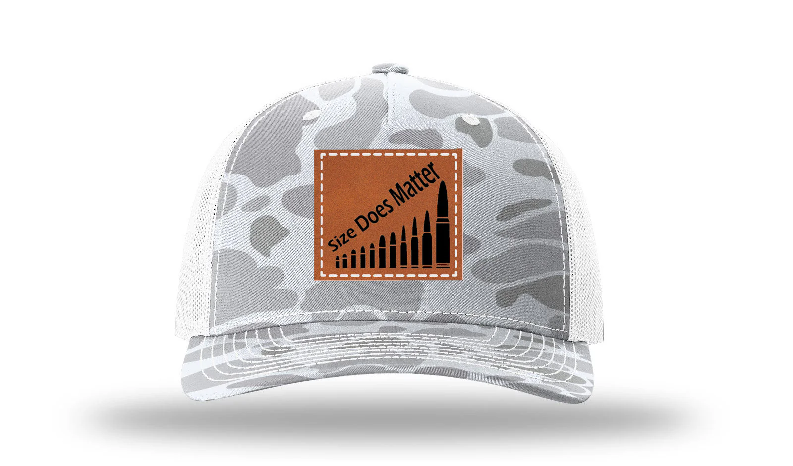 Size Does Matter Leather Patch Richardson 112PFP Hat - Image 4