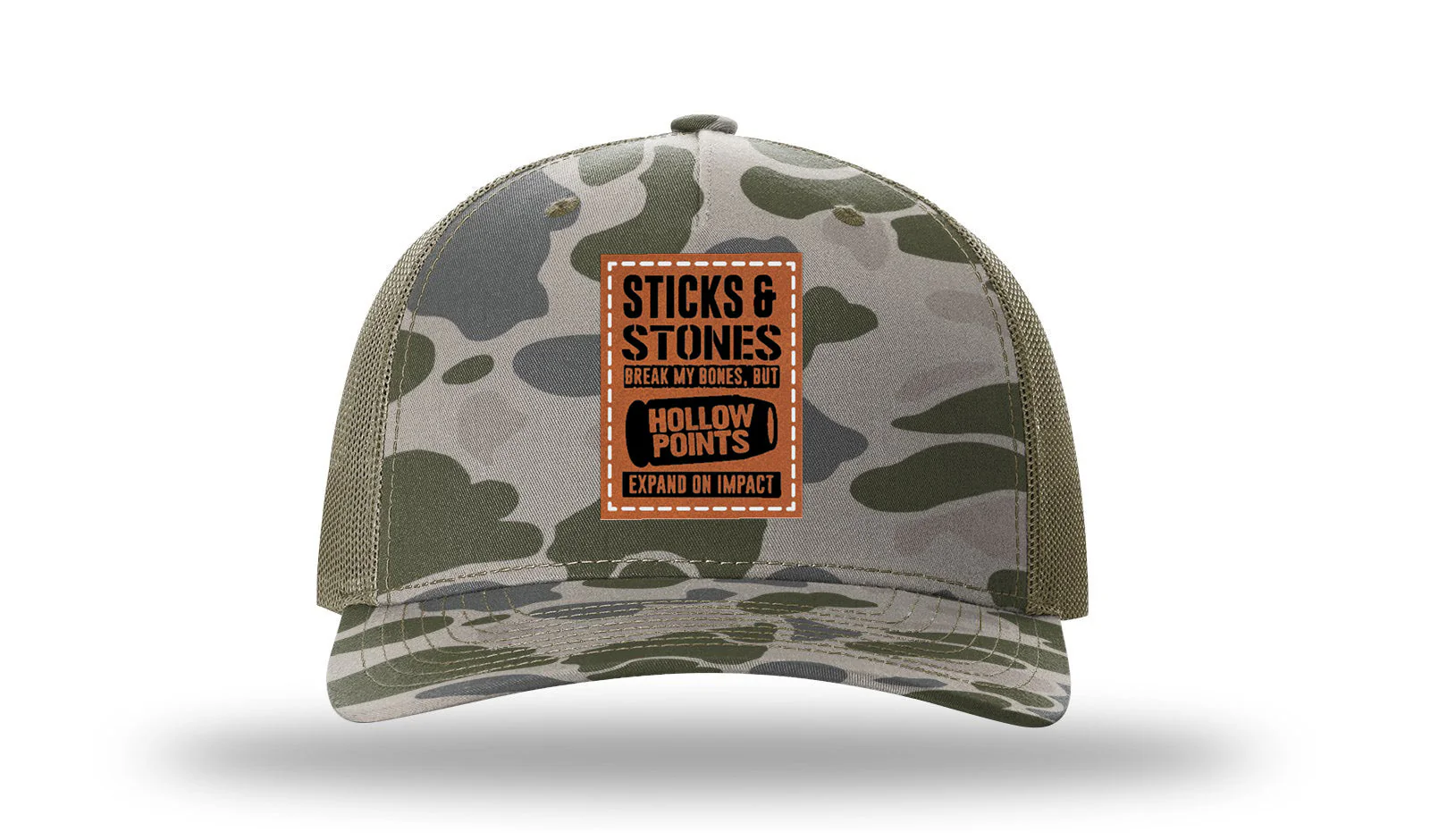 Sticks and Stones Leather Patch Richardson 112PFP Hat
