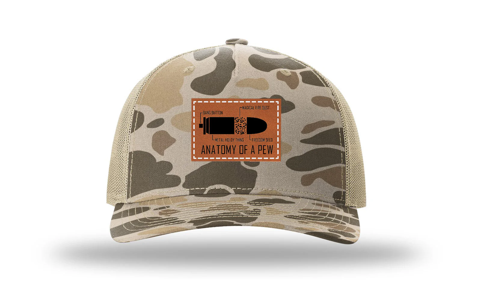 Anatomy Of A Pew Leather Patch Richardson 112PFP Hat - Image 8