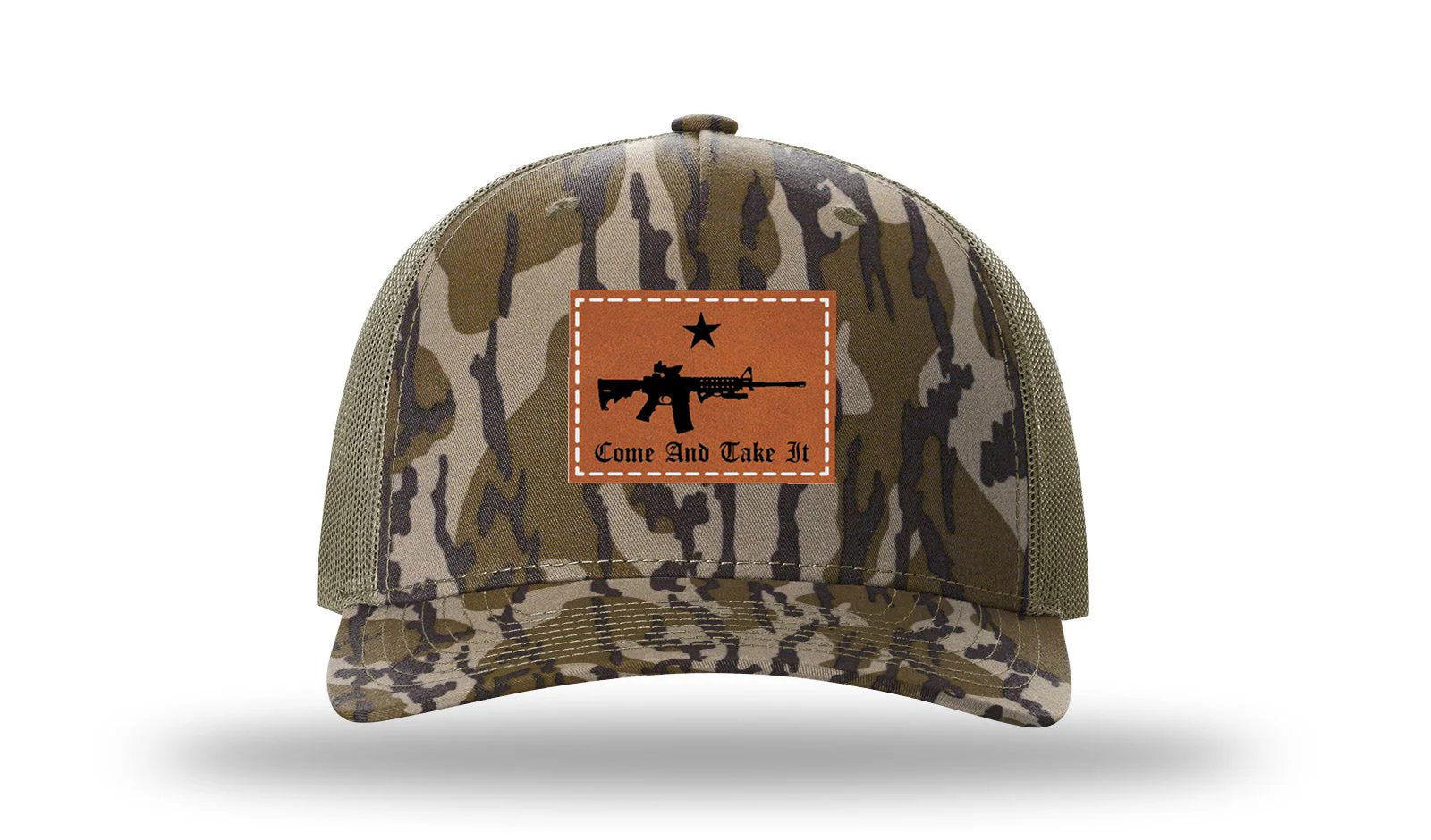Come and Take It Leather Patch Richardson 112PFP Hat - Image 12