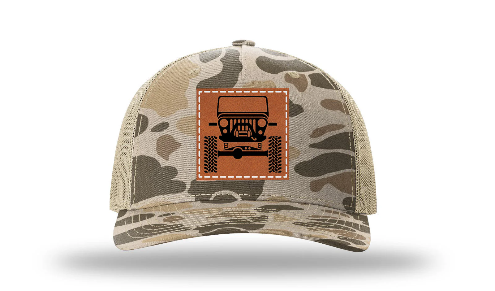 Jeep CJ Leather Patch Richardson 112PFP Hat - Image 8
