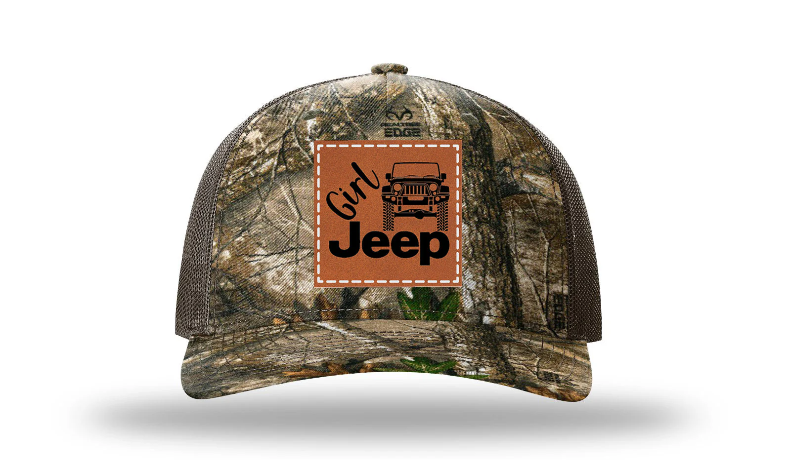 Girl Jeep JK Leather Patch Richardson 112PFP Hat - Image 13