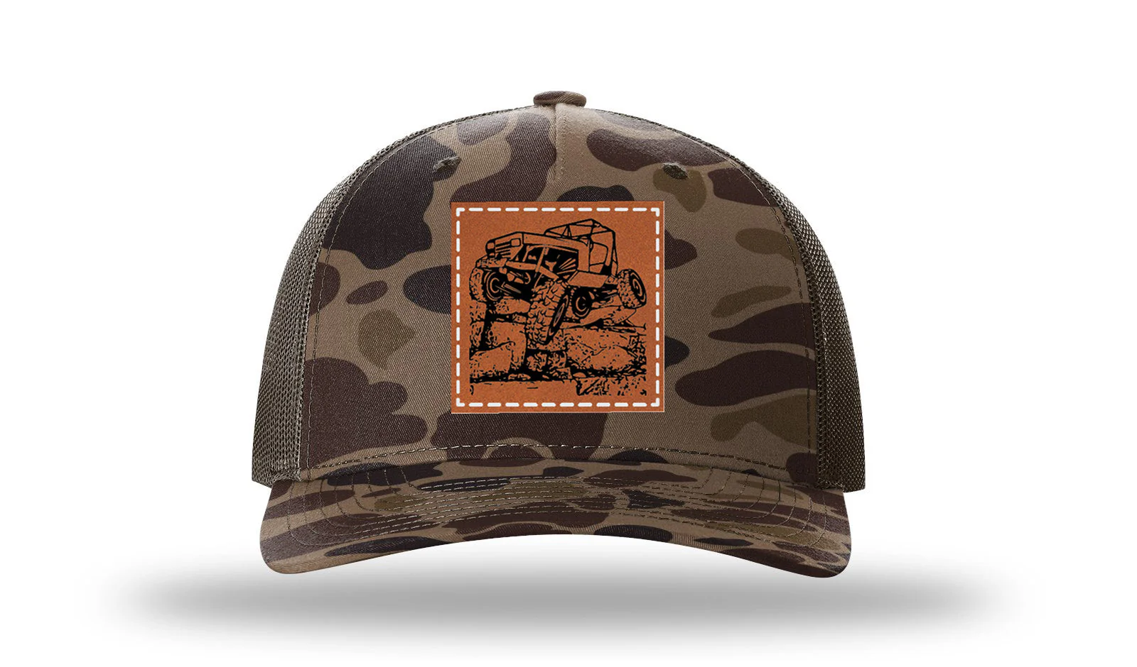 YJ Crawler Leather Patch Richardson 112PFP Hat - Image 2
