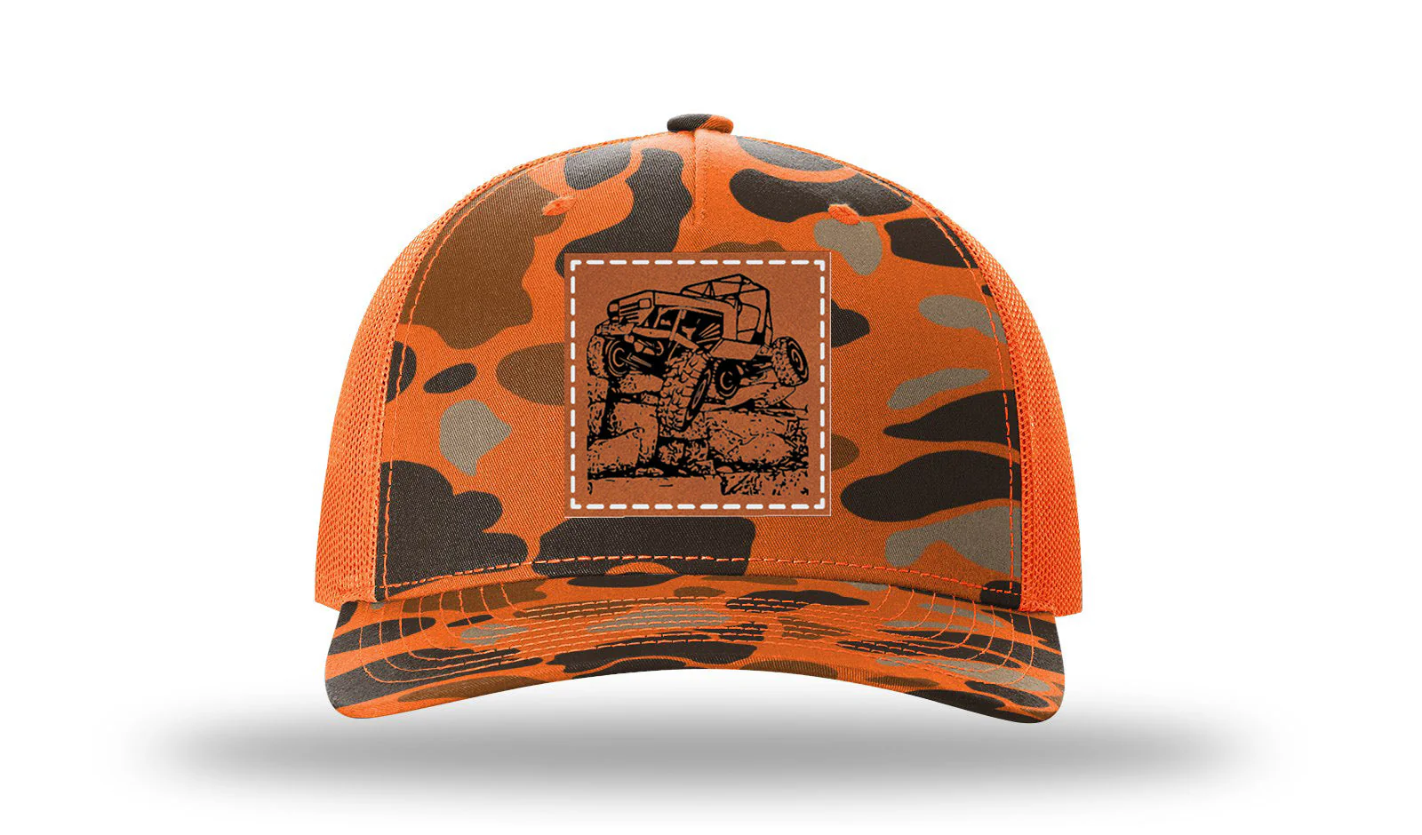 YJ Crawler Leather Patch Richardson 112PFP Hat - Image 3