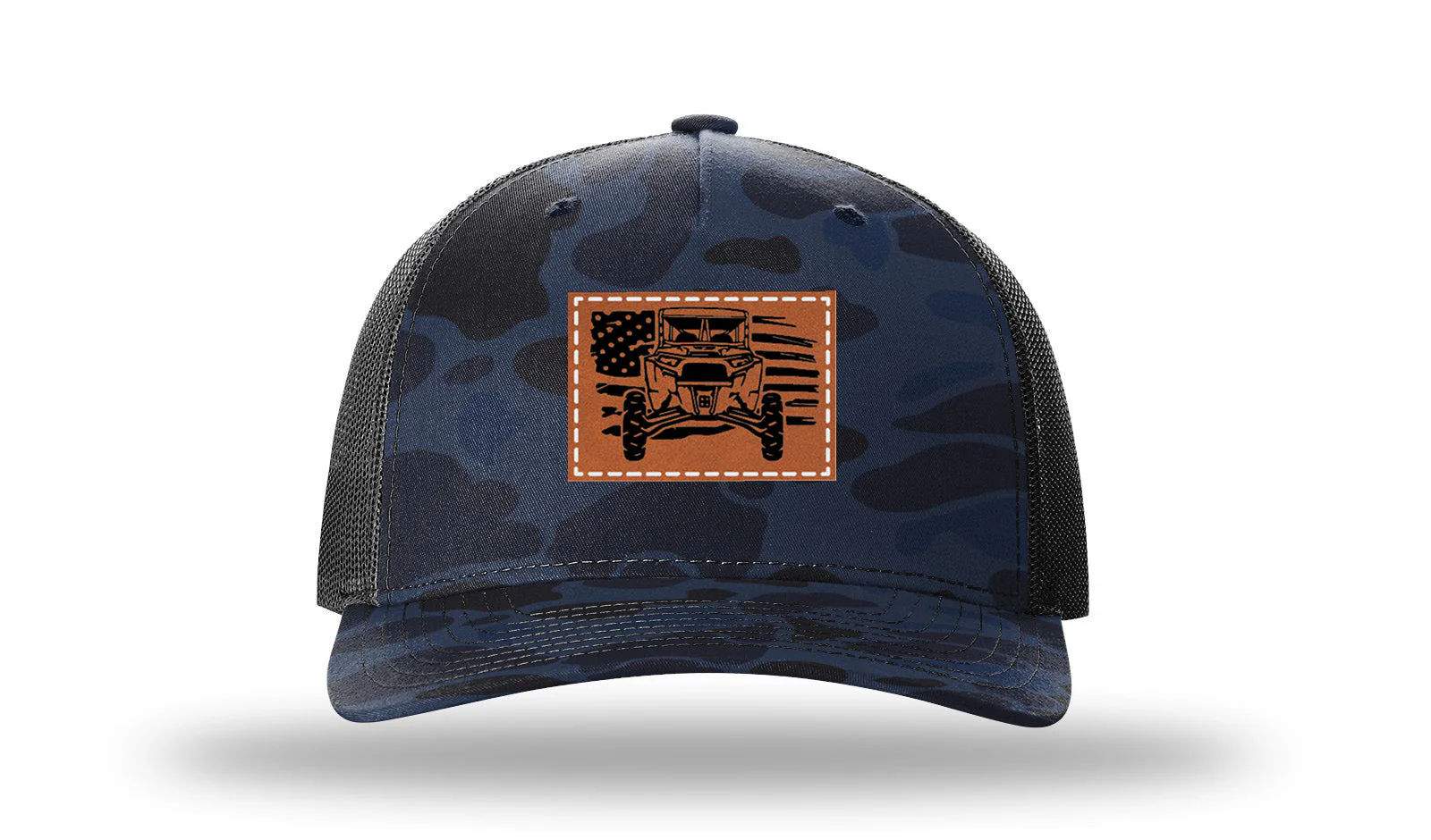 RZR Flag Leather Patch Richardson 112PFP Hat - Image 10