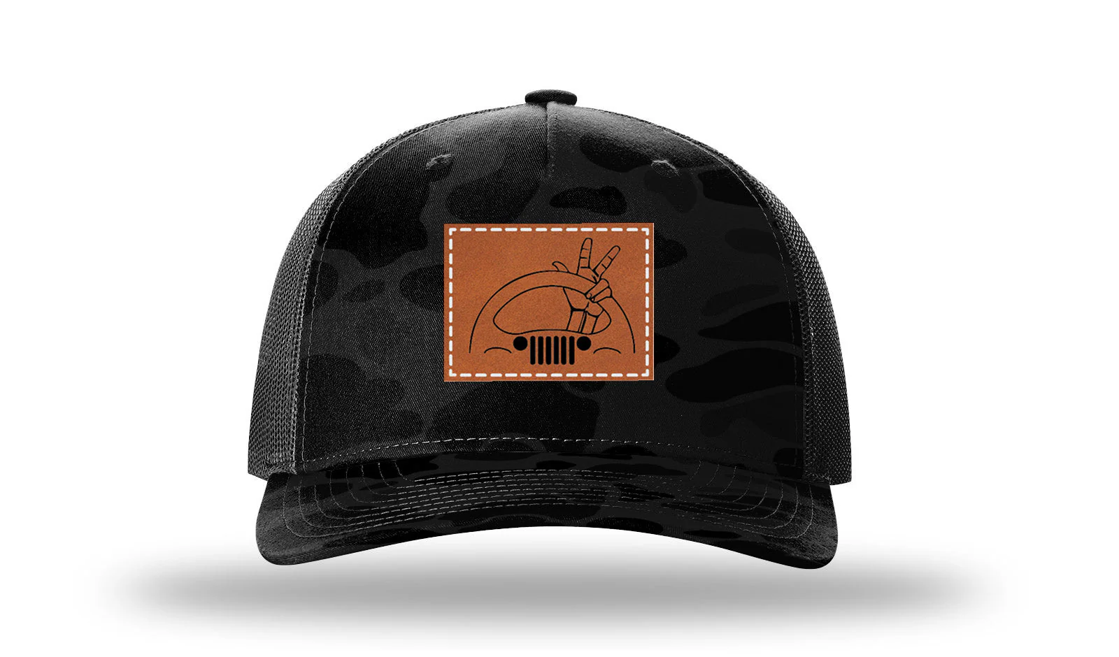 Jeep Wave 2 Leather Patch Richardson 112PFP Hat - Image 15