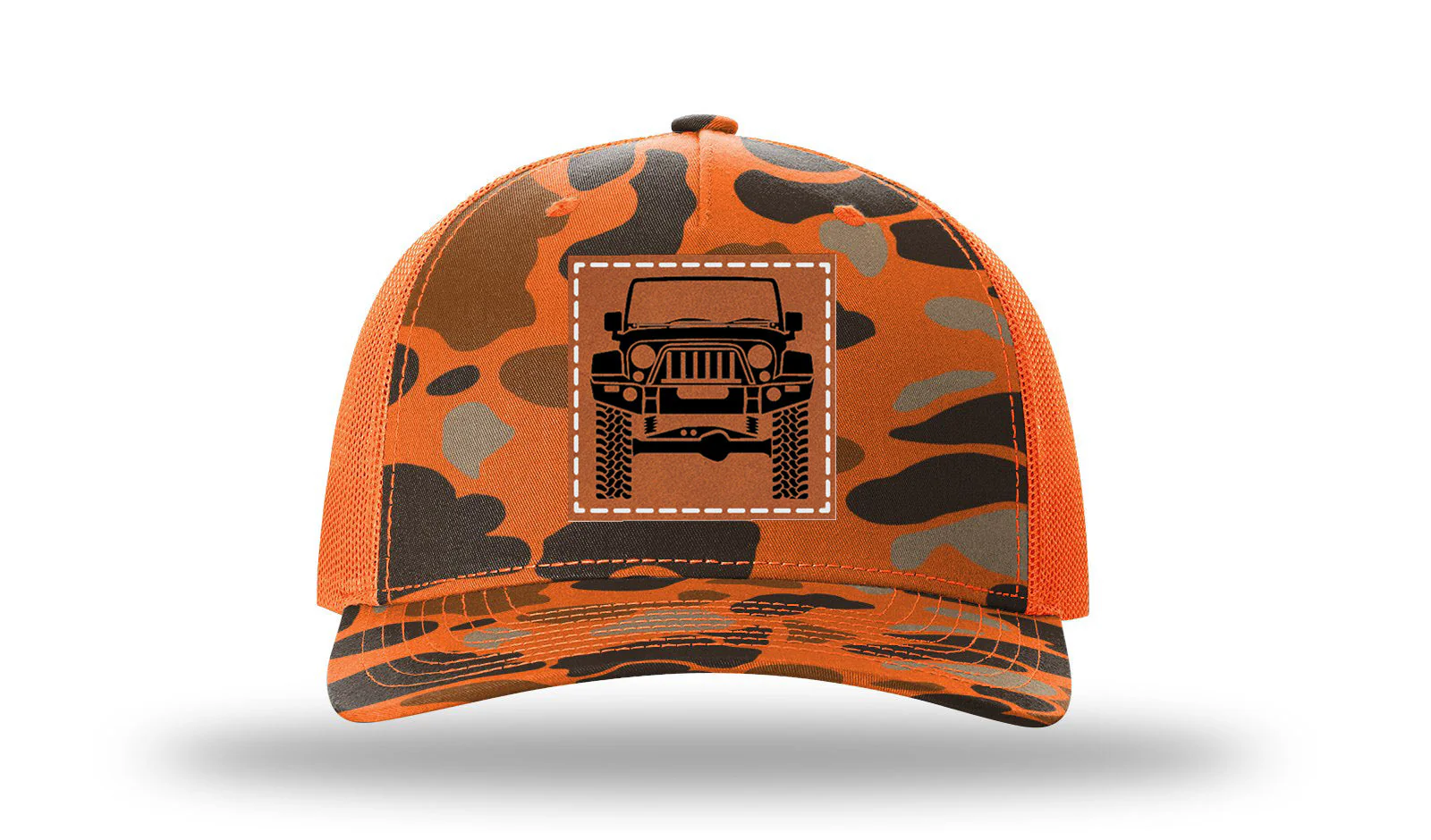 Jeep JK Leather Patch Richardson 112PFP Hat - Image 3