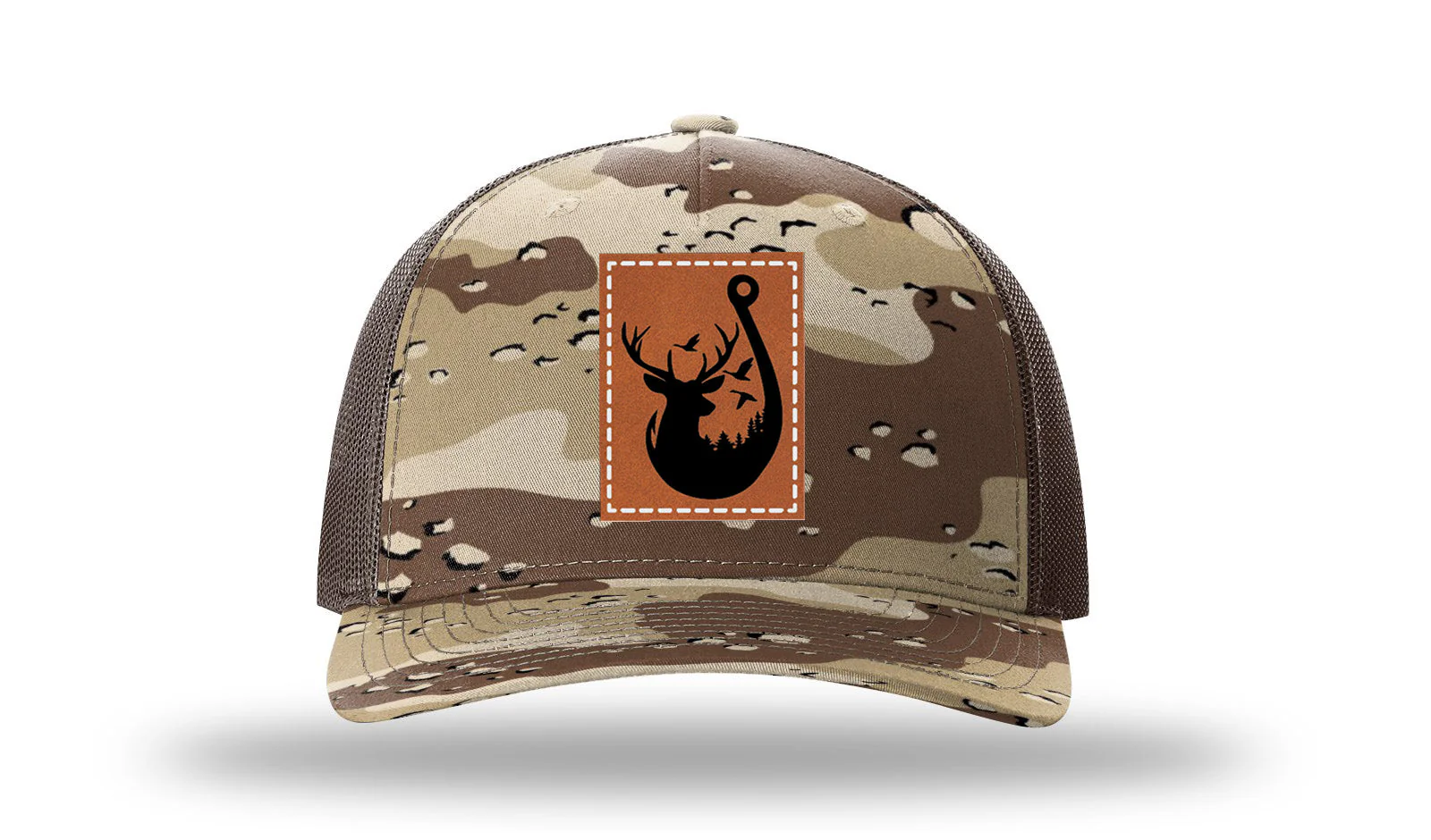 Ducks ans Bucks Leather Patch Richardson 112PFP Hat - Image 5