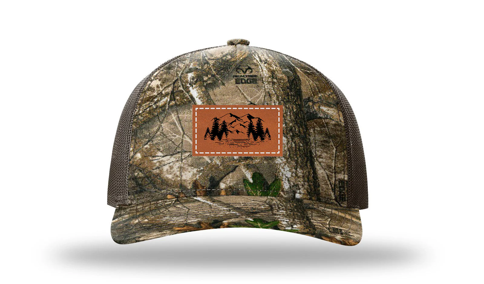 Mountains Leather Patch Richardson 112PFP Hat - Image 13