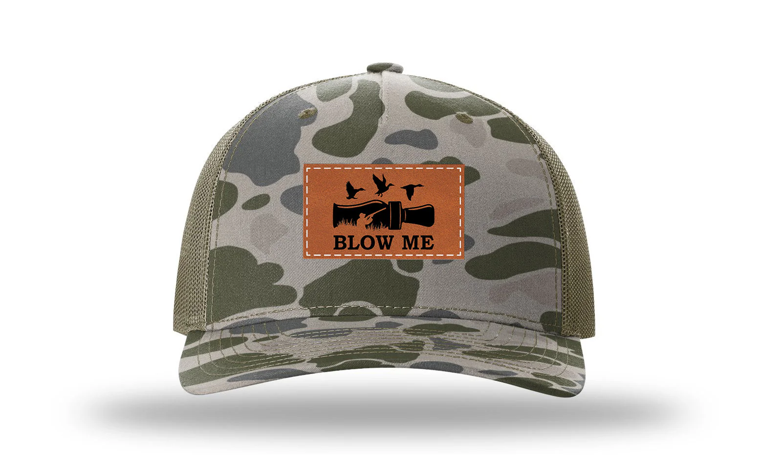 Blow Me Leather Patch Richardson 112PFP Hat