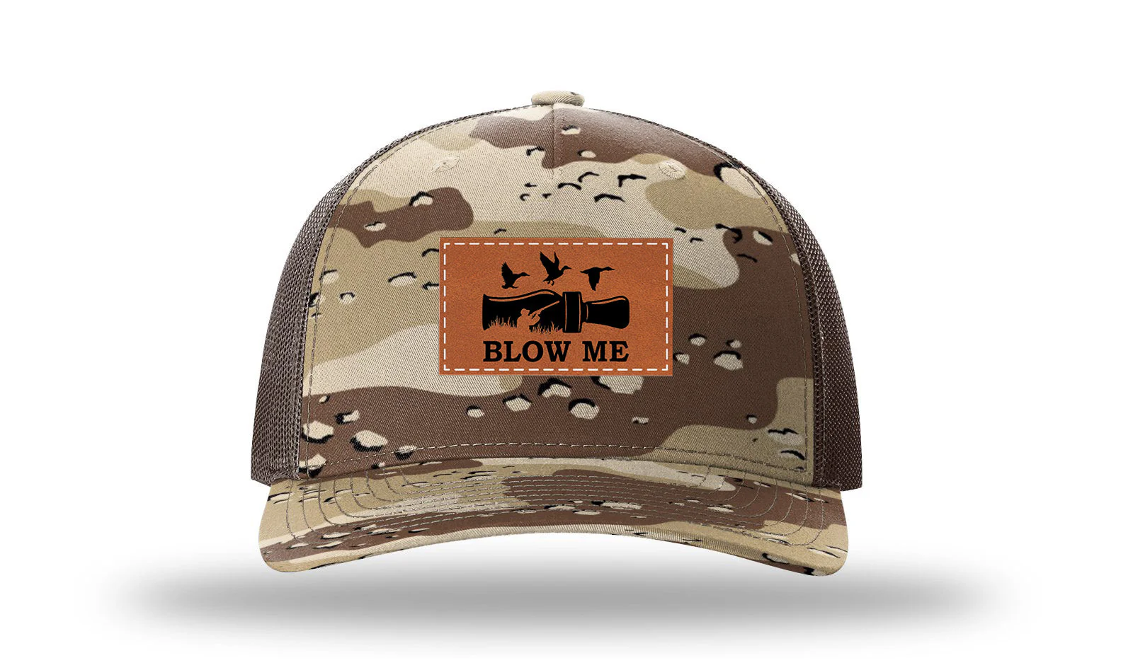 Blow Me Leather Patch Richardson 112PFP Hat - Image 5
