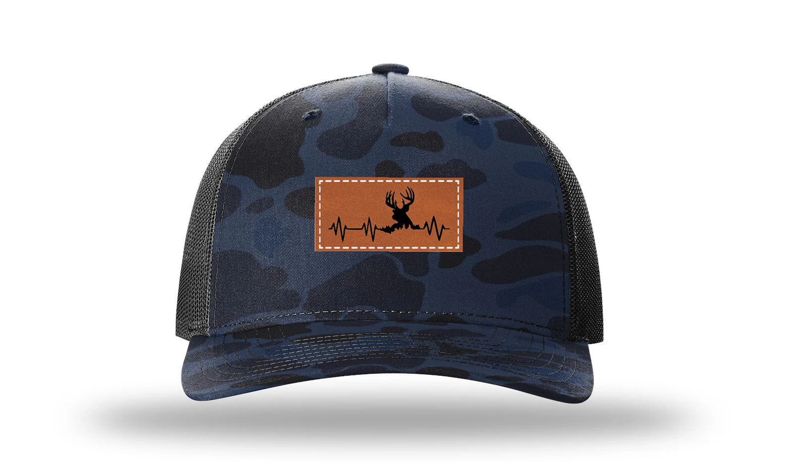 Deer Heartbeat Leather Patch Richardson 112PFP Hat - Image 11