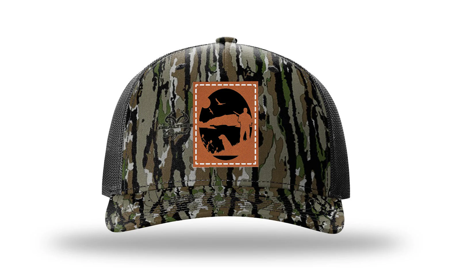 Hunter With Dog Leather Patch Richardson 112PFP Hat - Image 14