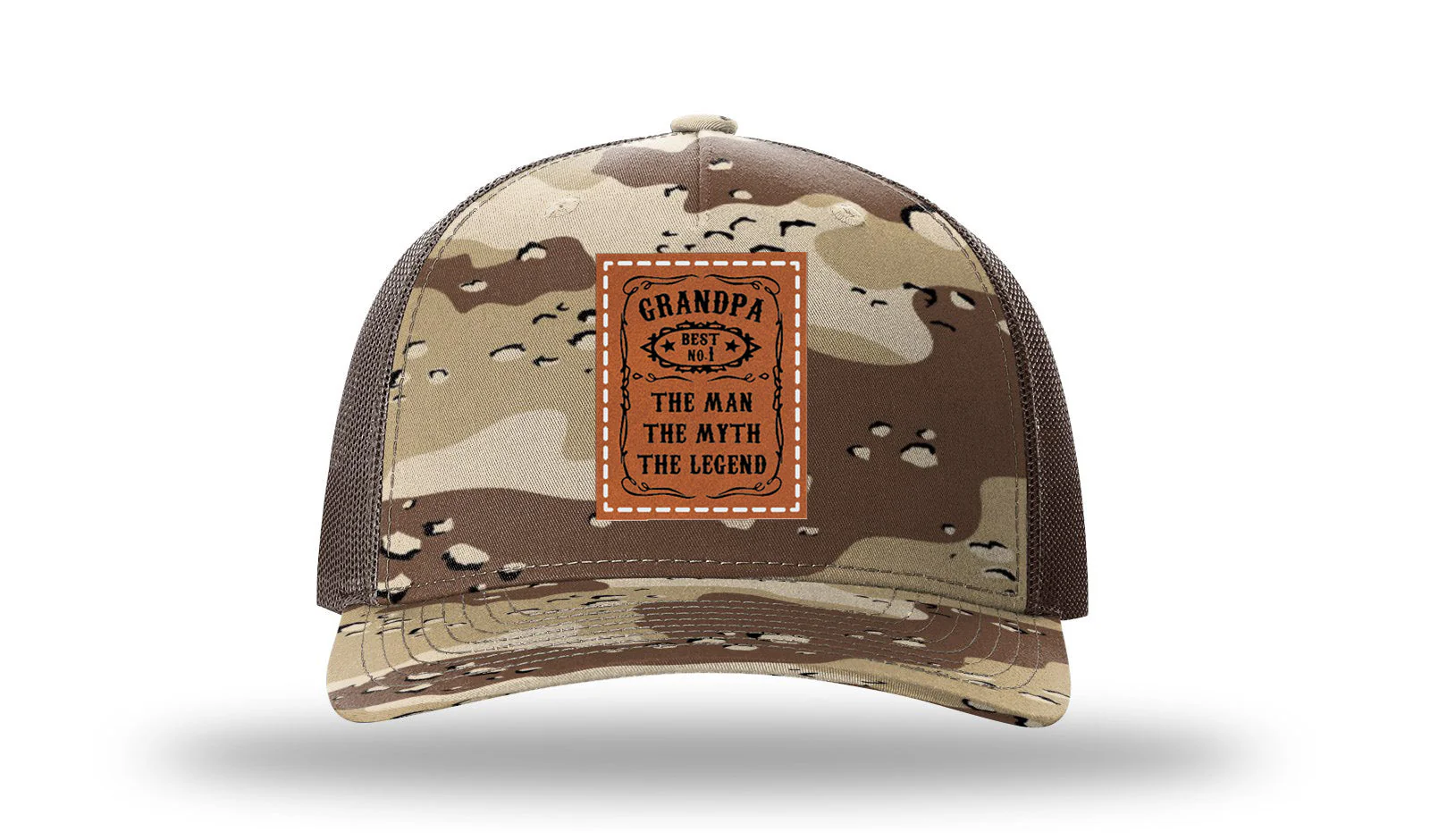 The Man, The Myth, The Legend Leather Patch Richardson 112PFP Hat - Image 5