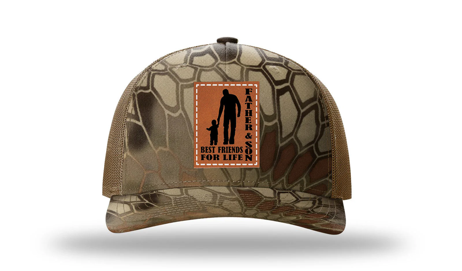 Father and Son Best Friends For Life Leather Patch Richardson 112PFP Hat - Image 9