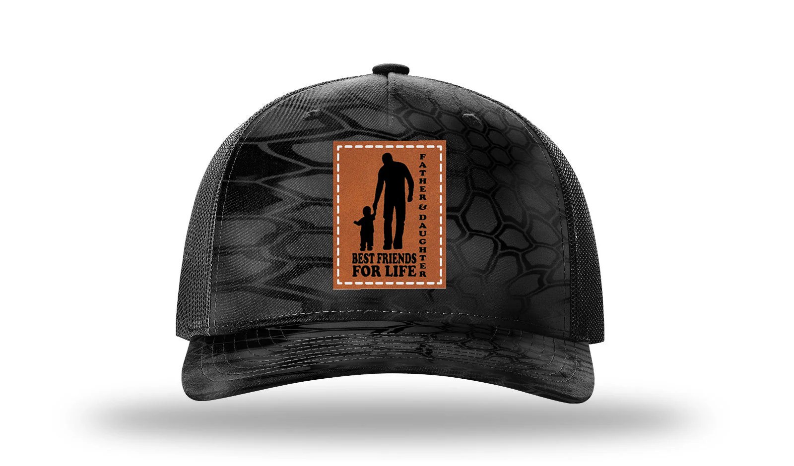 Father and Daughter Best Friends for Life Leather Patch Richardson 112PFP Hat - Image 10