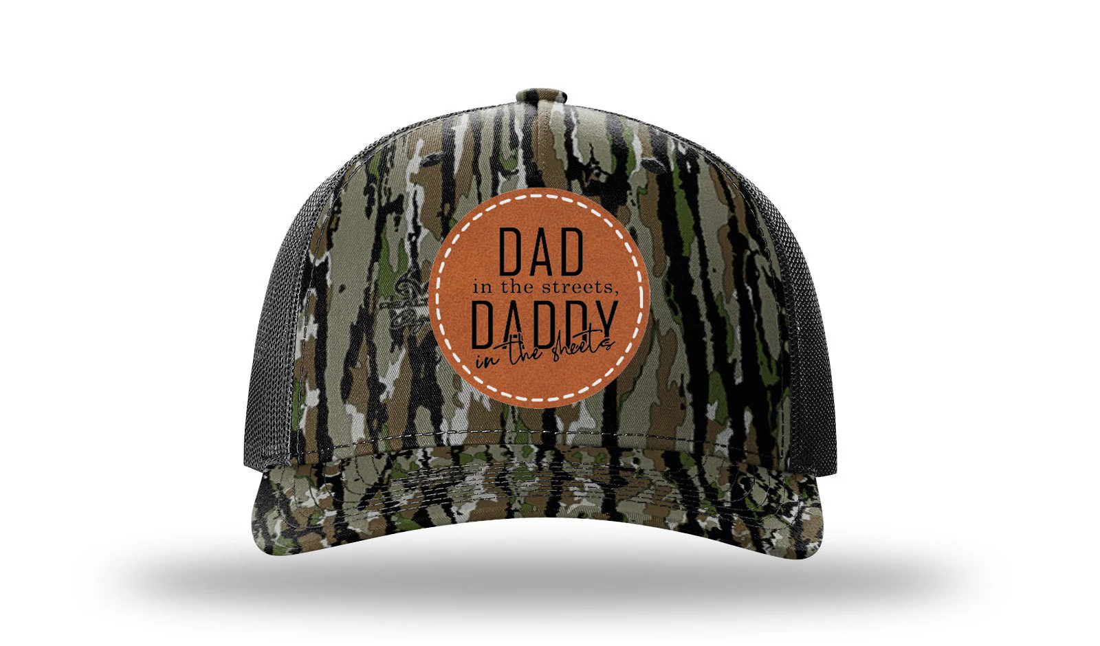 Daddy in the Sheets Round Leather Patch Richardson 112PFP Hat - Image 14