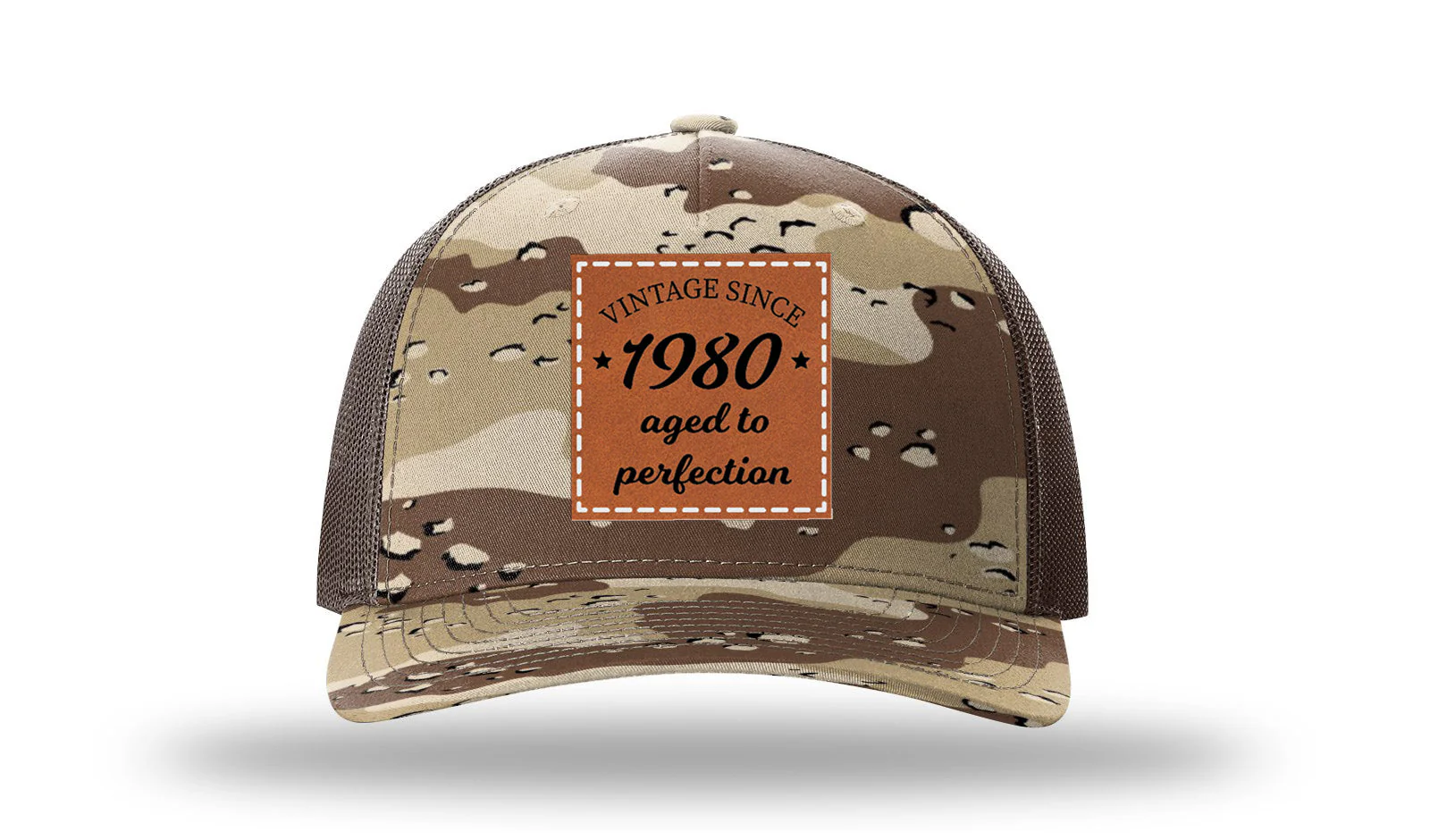 Aged To Perfection Leather Patch Richardson 112PFP Hat - Image 5