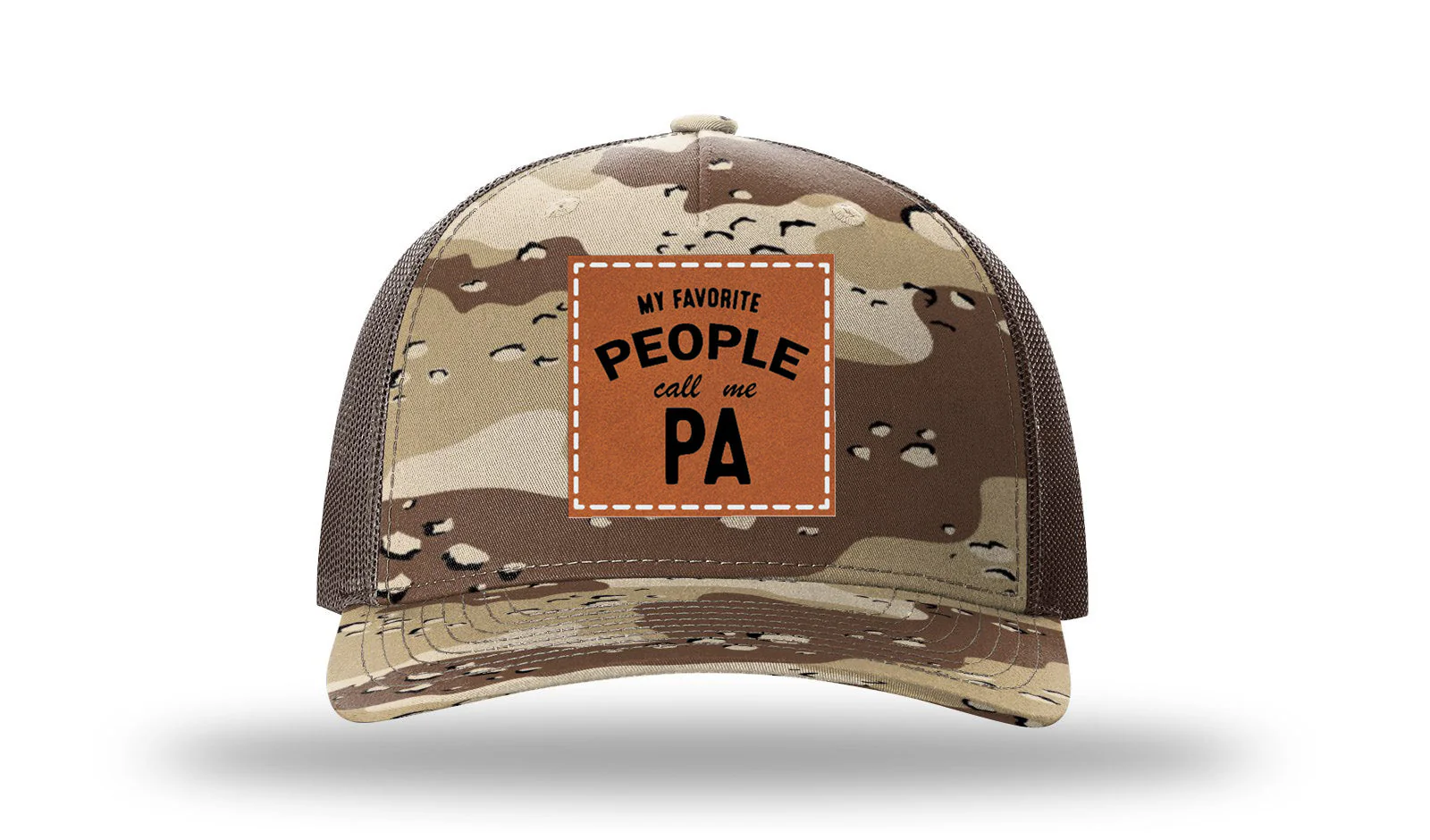 My Favorite People Call Me PA Leather Patch Richardson 112PFP Hat - Image 5