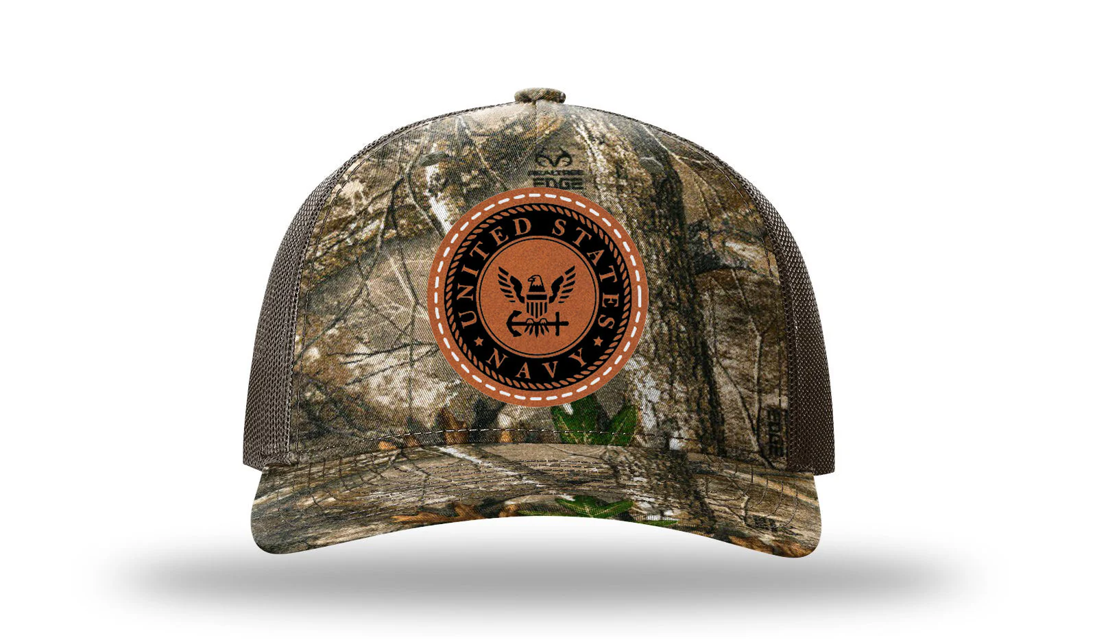 Navy Leather Patch Richardson 112PFP Hat - Image 13