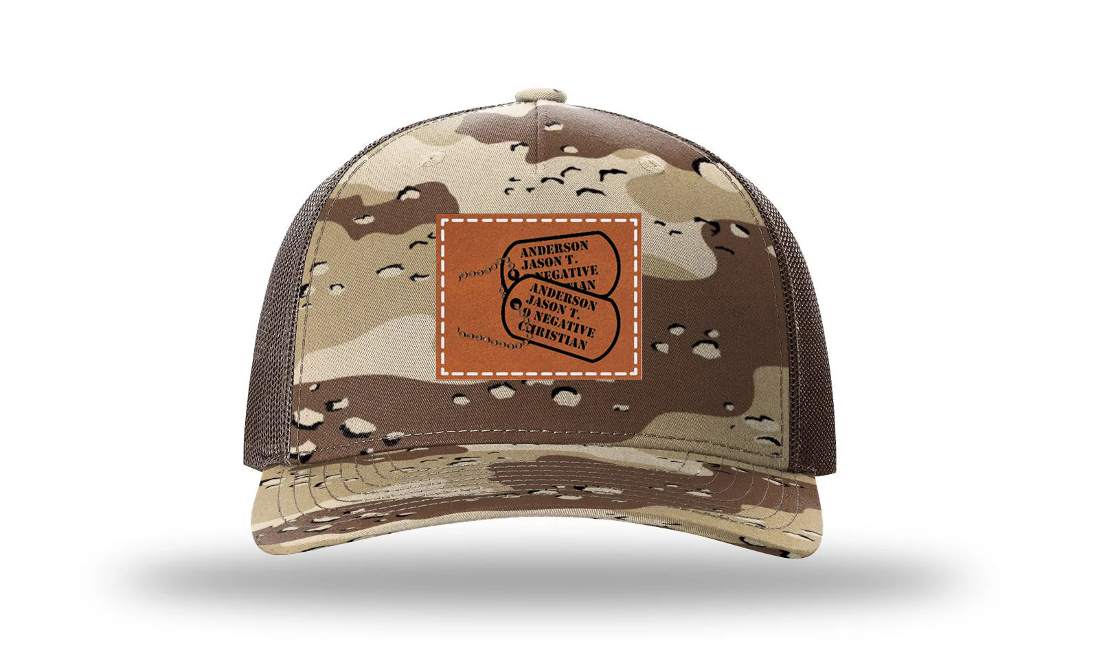 Dog Tags Leather Patch Richardson 112PFP Hat - Image 5