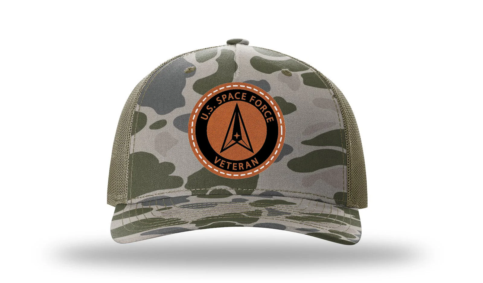Space Force Veteran Leather Patch Richardson 112PFP Hat