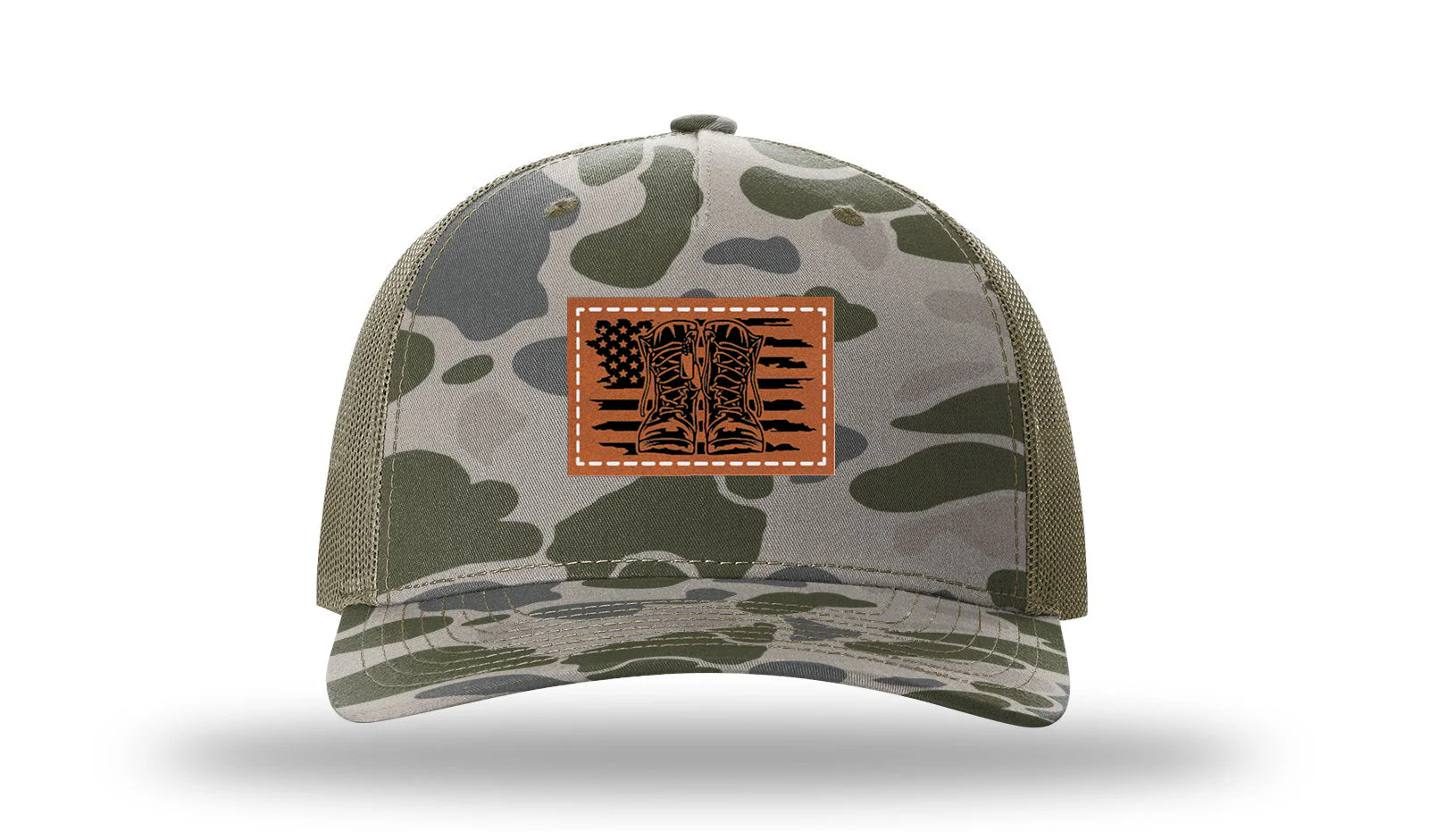 Flag Boots Leather Patch Richardson 112PFP Hat