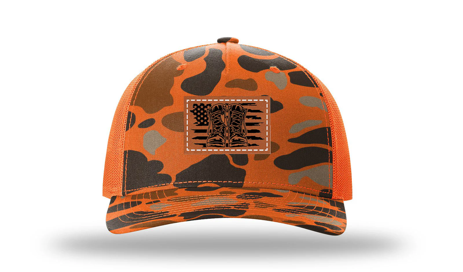 Flag Boots Leather Patch Richardson 112PFP Hat - Image 3