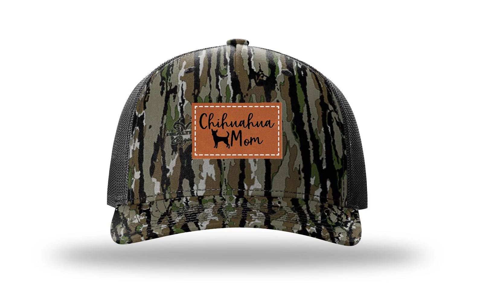 Chihuahua Mom Leather Patch Richardson 112PFP Hat - Image 14