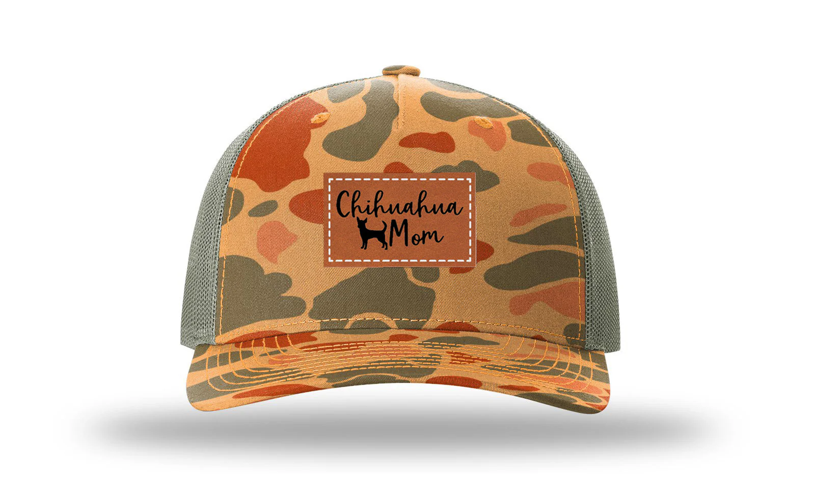 Chihuahua Mom Leather Patch Richardson 112PFP Hat - Image 17