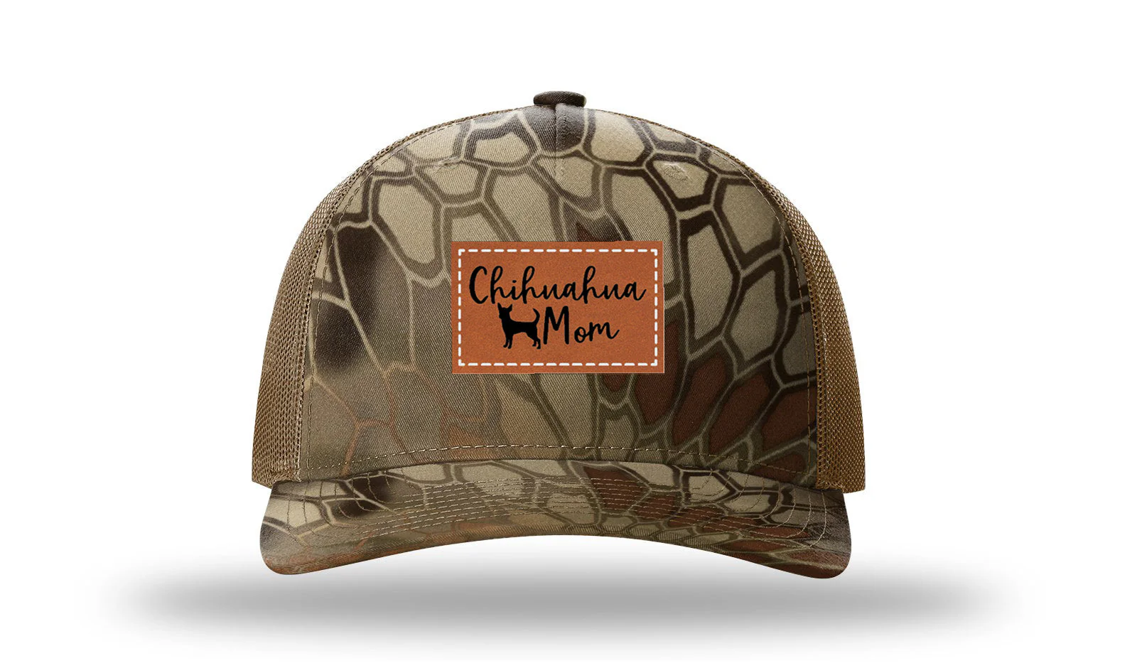 Chihuahua Mom Leather Patch Richardson 112PFP Hat - Image 9