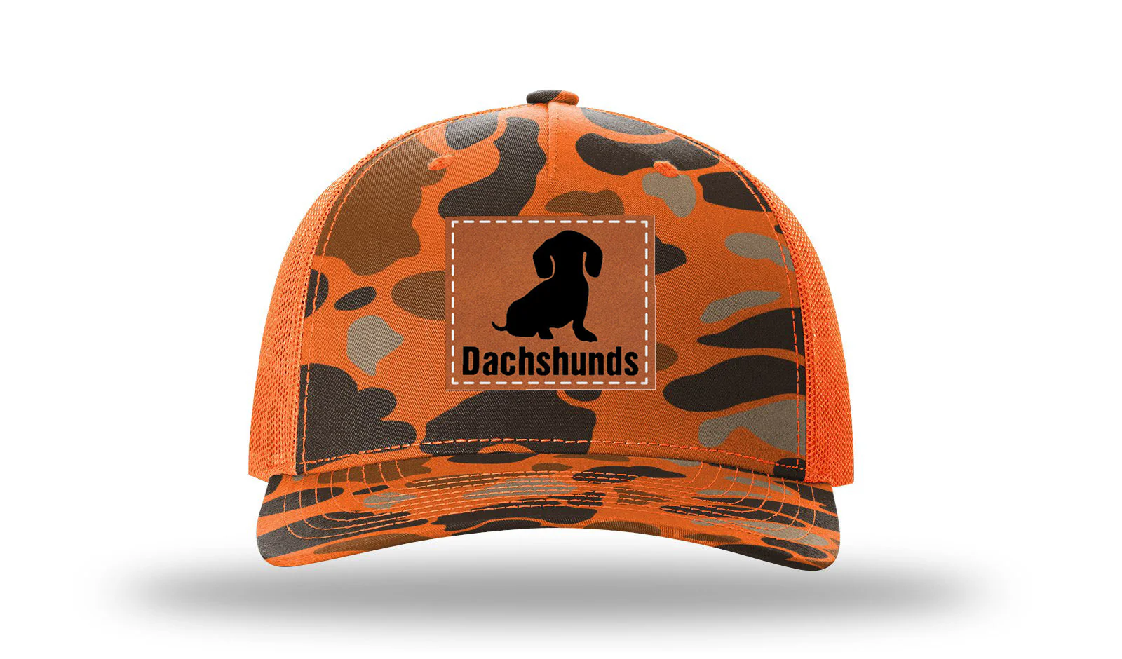 Dachshunds Leather Patch Richardson 112PFP Hat - Image 3