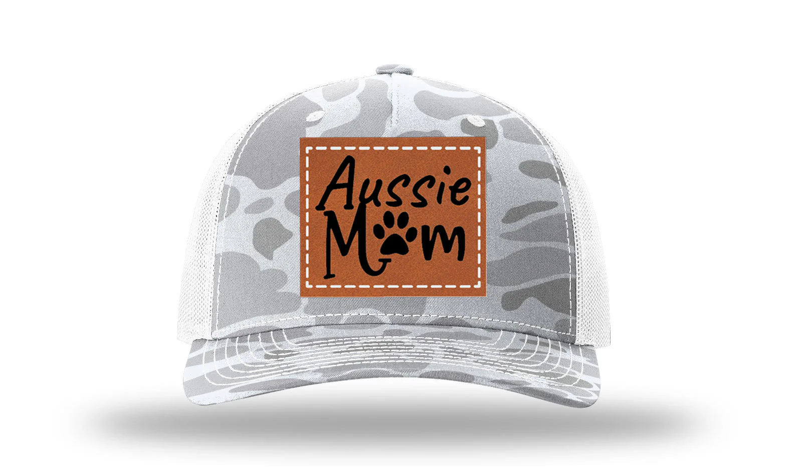 Aussie Mom Leather Patch Richardson 112PFP Hat - Image 4