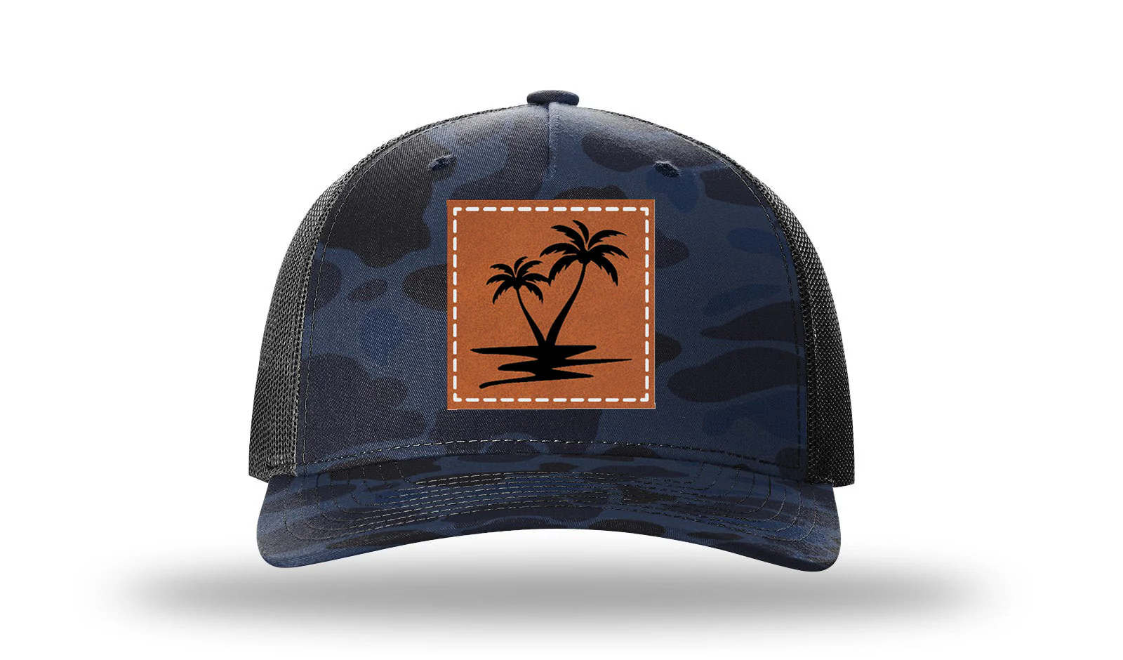 Palm Trees Leather Patch Richardson 112PFP Hat - Image 11