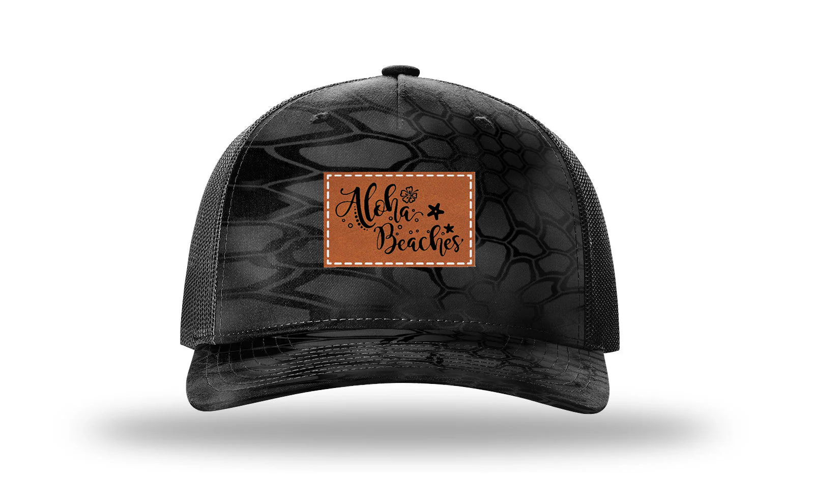 Aloha Beaches Leather Patch Richardson 112PFP Hat - Image 10