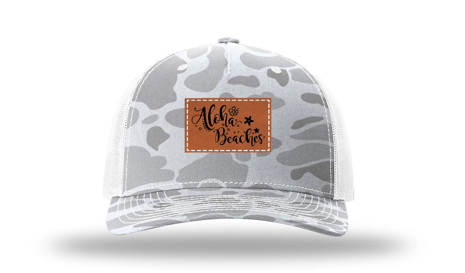 Aloha Beaches Leather Patch Richardson 112PFP Hat - Image 4