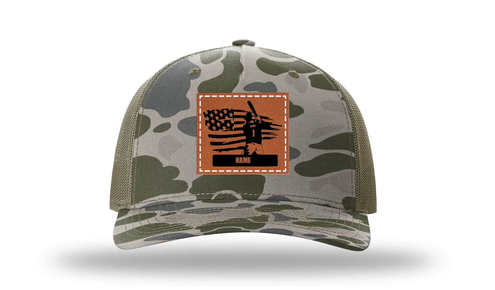 Baseball Player 2 Leather Patch Richardson 112PFP Hat