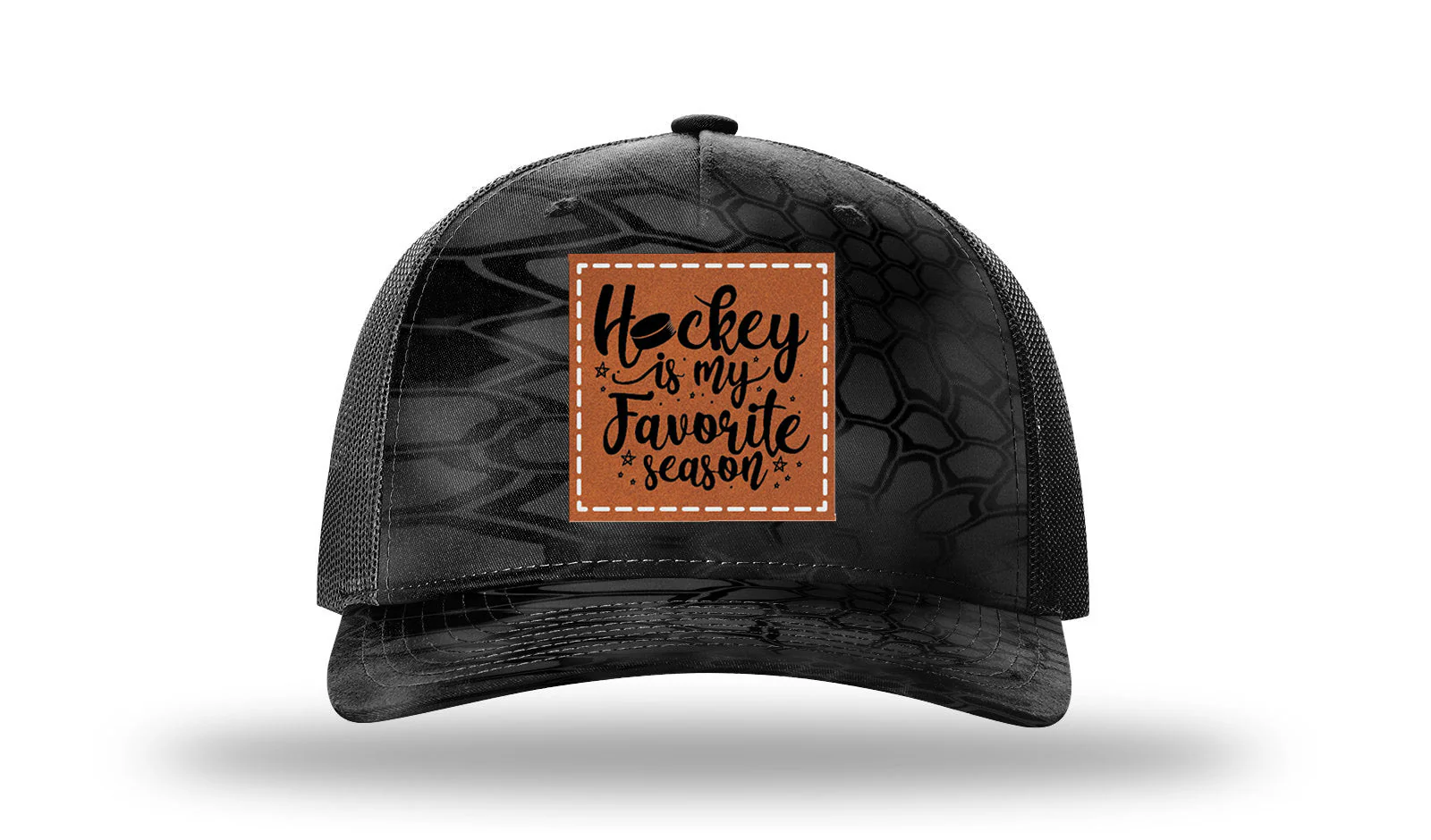 Hockey Is My Favorite Season Leather Patch Richardson 112PFP Hat - Image 10