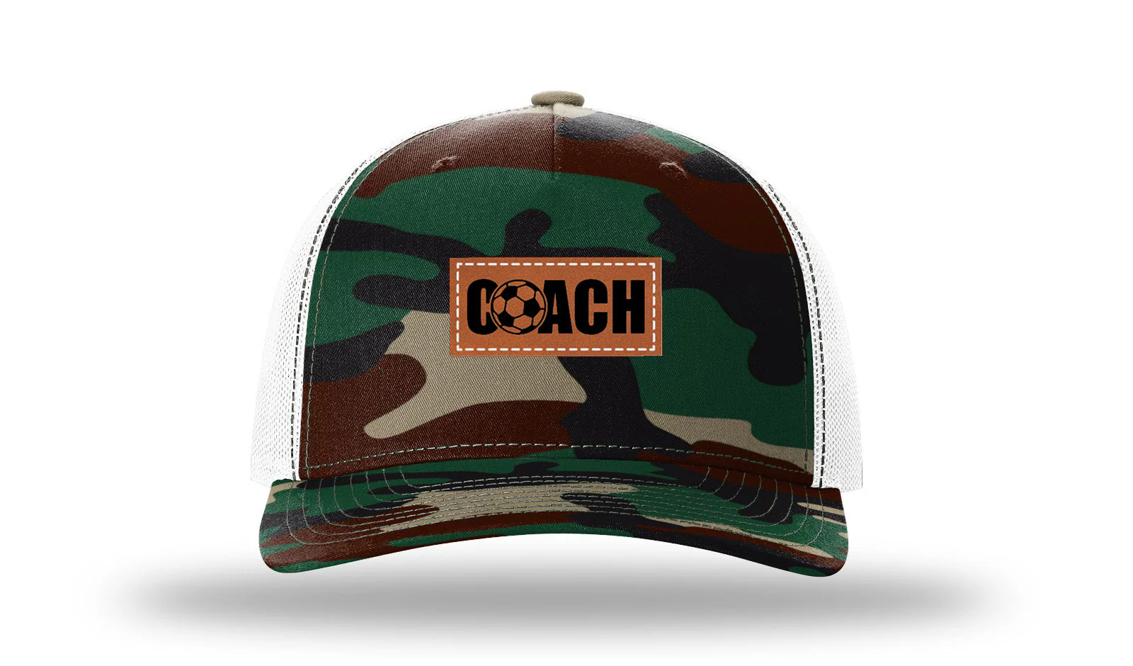 Soccer Coach Leather Patch Richardson 112PFP Hat - Image 7