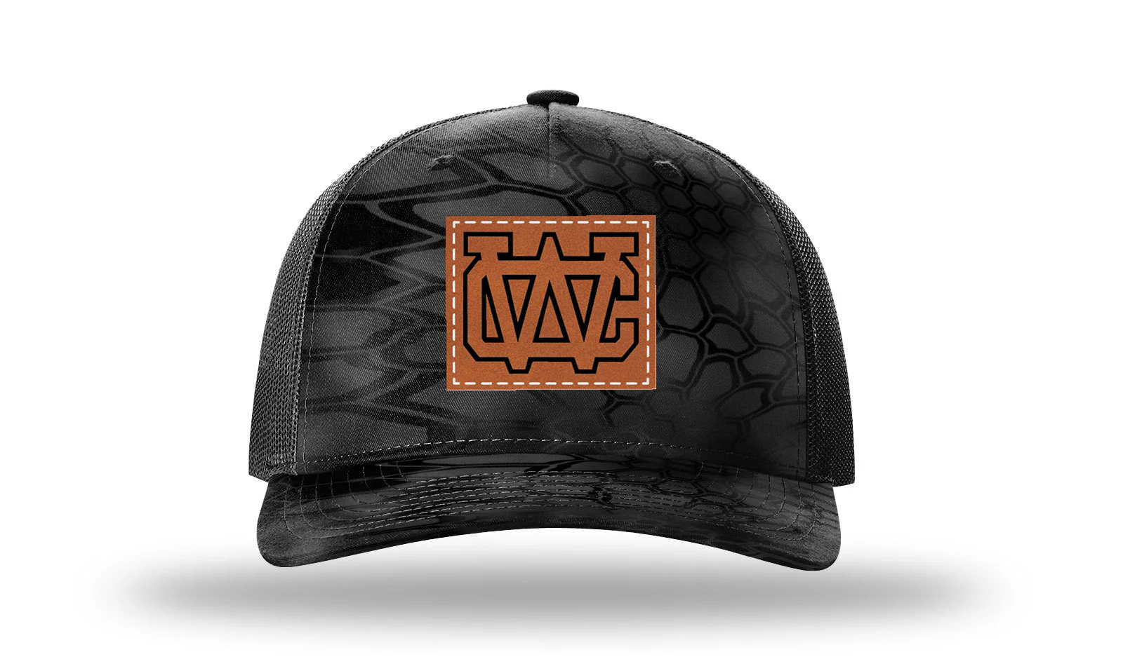 Warren County High School Tennessee Leather Patch Richardson 112PFP Hat - Image 9