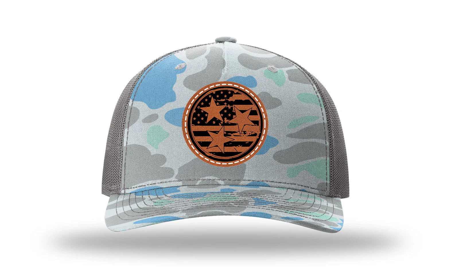 TN Tristar Flag Leather Patch Richardson 112PFP Hat - Image 16