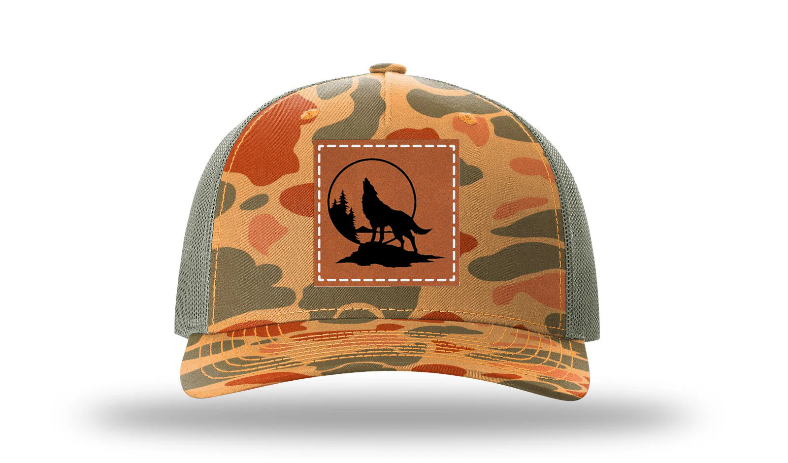 Wolf Leather Patch Richardson 112PFP Hat - Image 17