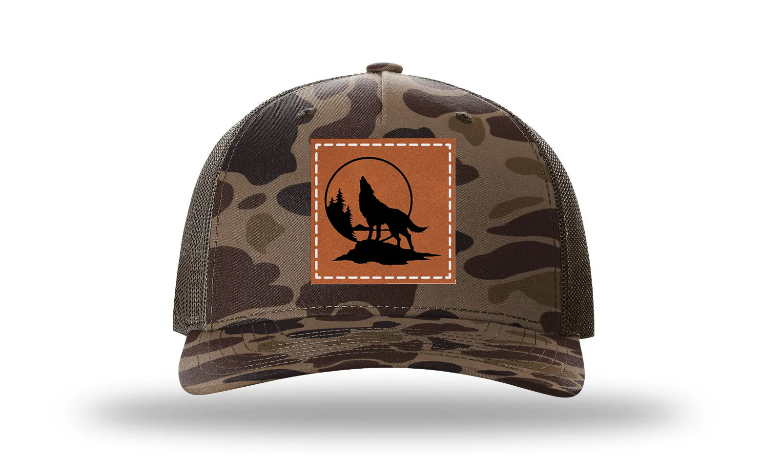 Wolf Leather Patch Richardson 112PFP Hat - Image 2