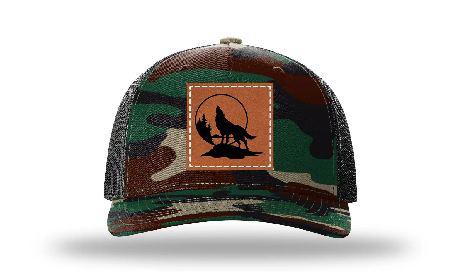 Wolf Leather Patch Richardson 112PFP Hat - Image 6