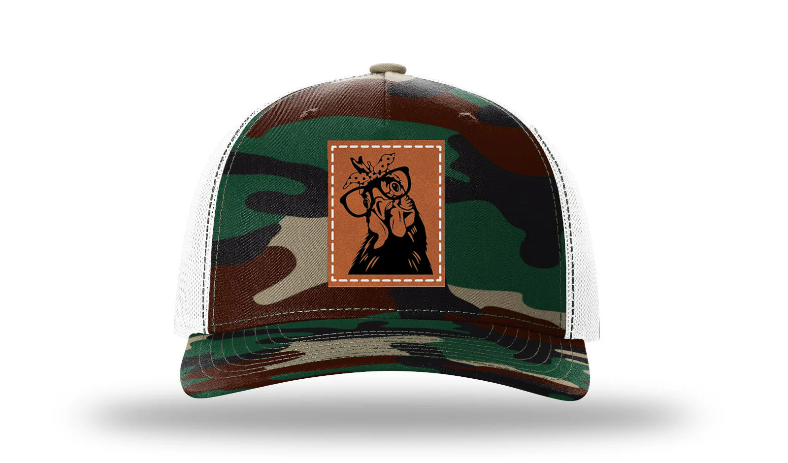 Chicken Leather Patch Richardson 112PFP Hat - Image 7