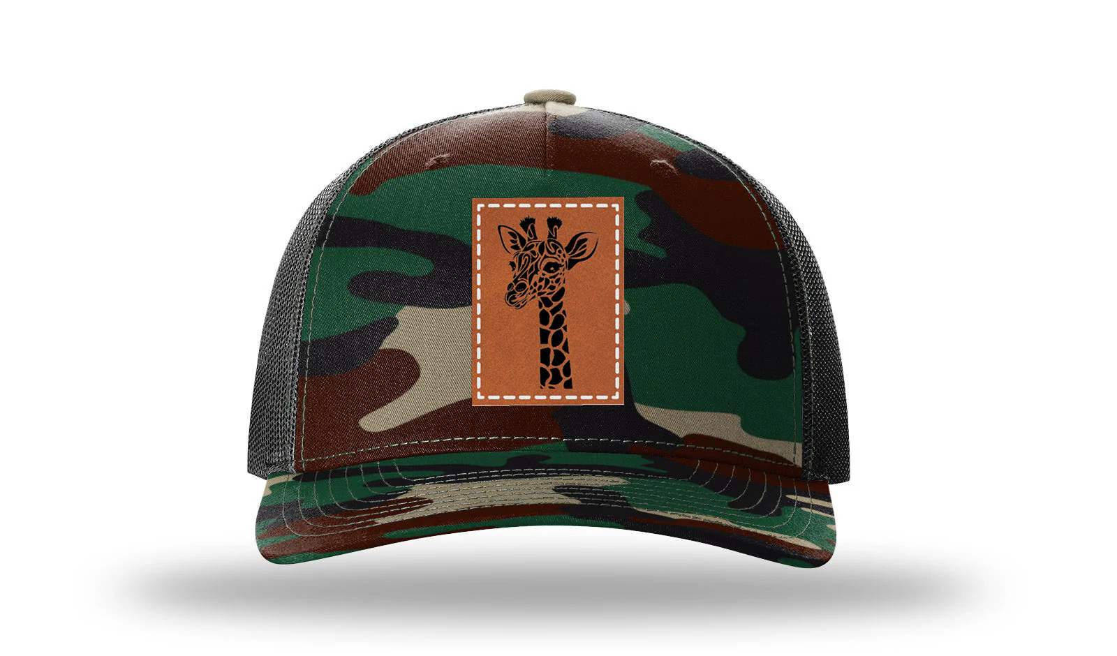 Giraffe Leather Patch Richardson 112PFP Hat - Image 6