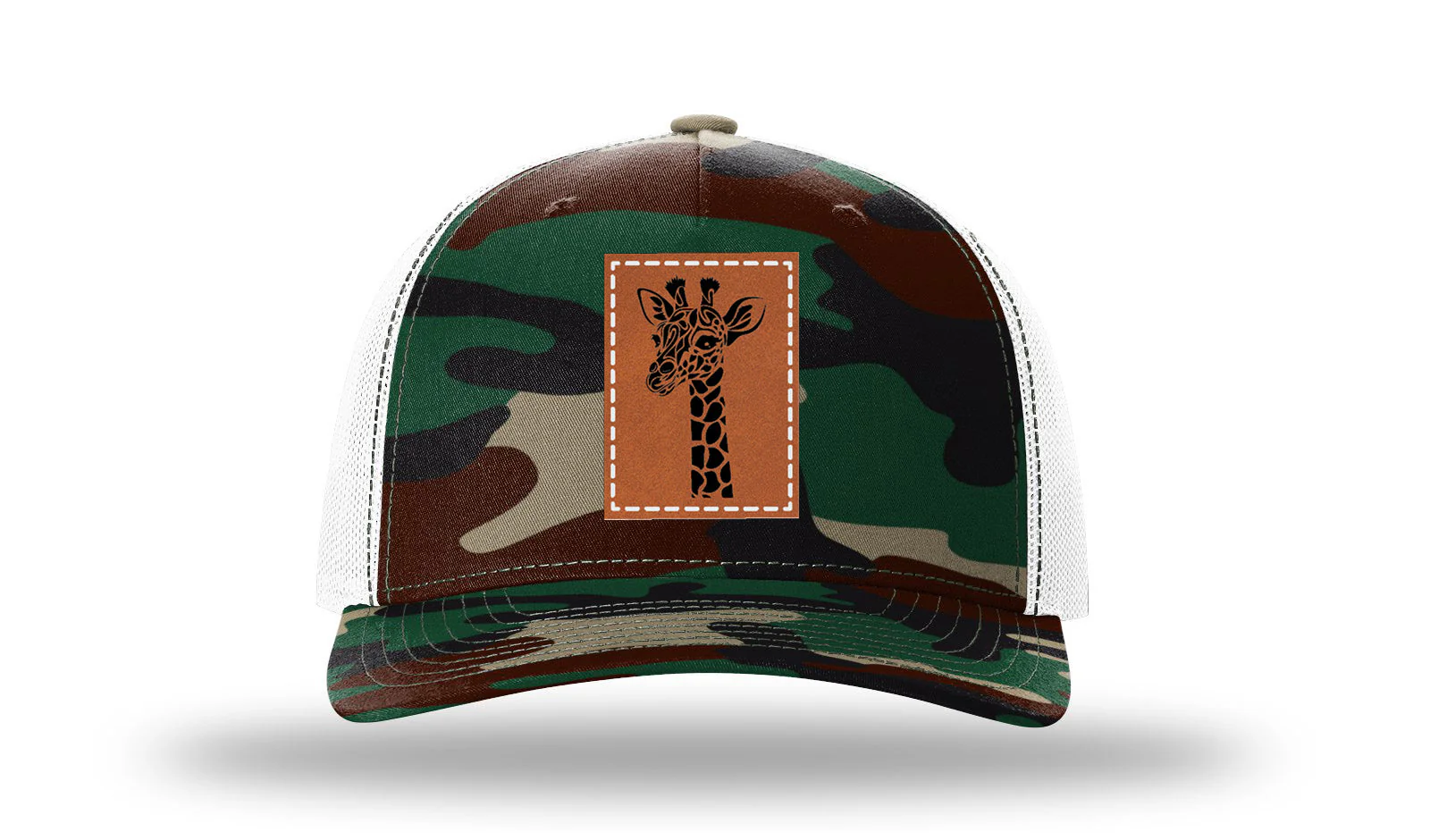 Giraffe Leather Patch Richardson 112PFP Hat - Image 7