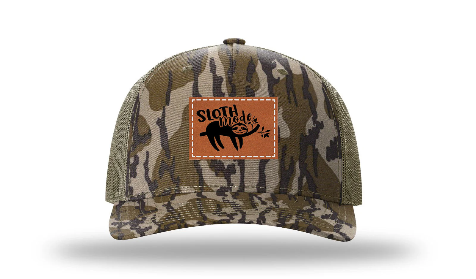 Sloth Leather Patch Richardson 112PFP Hat - Image 12