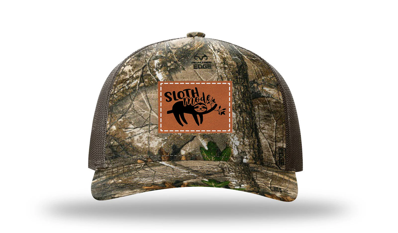Sloth Leather Patch Richardson 112PFP Hat - Image 13